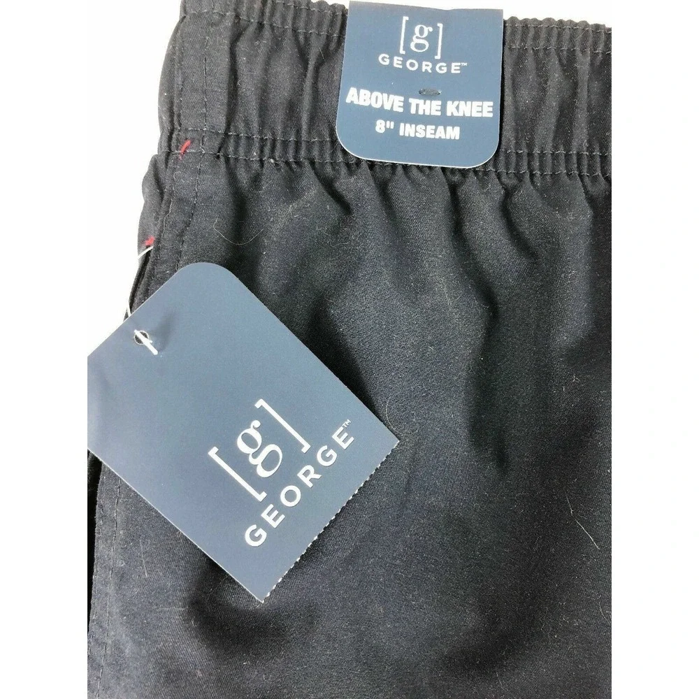George Swim Trunks Men's Size‎ 3XL 48-50 Red Navy Color Block Suit 8